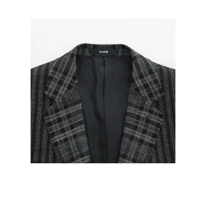 RARE Suit Coat Men's Black Gray-2