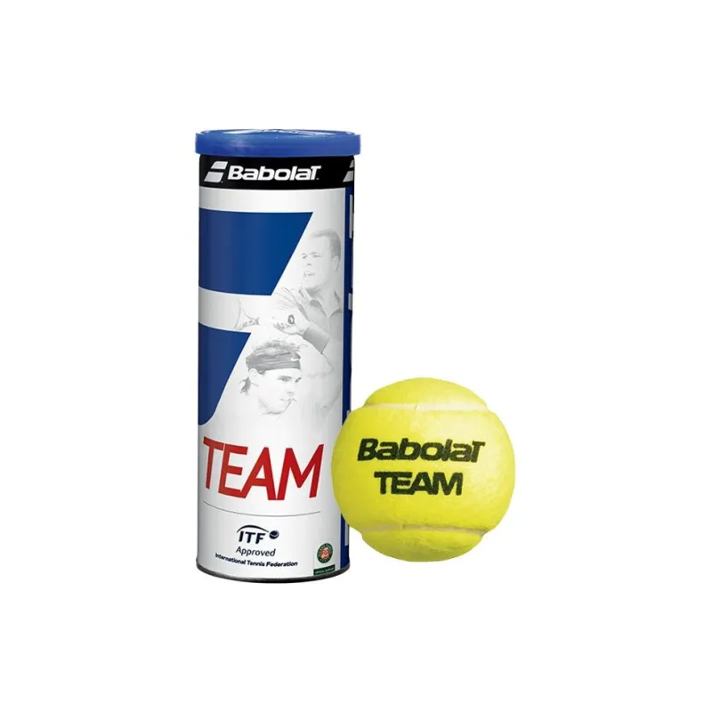 Babolat TEAM Tennis Balls PU Match Ball Competition Yellow Green-1