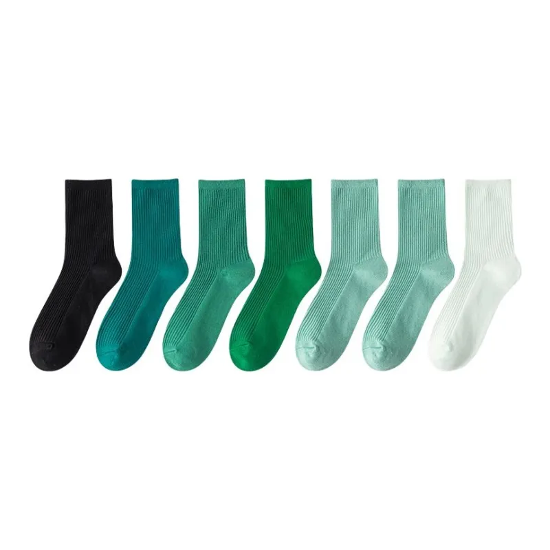 MIIOW Mid Calf Socks Women's 7 Pack-3
