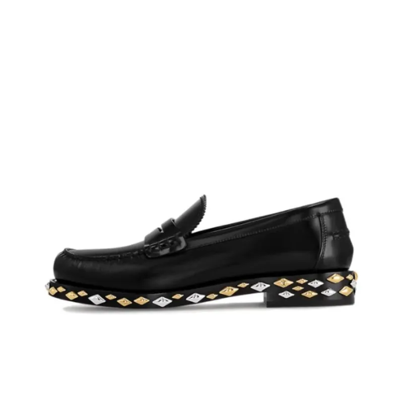 LOUIS VUITTON Loafers 2cm Women's Black-0