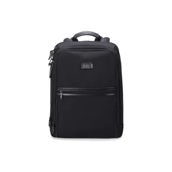 HORSEMEN Elastic Nylon Fabric Backpack Large Size Men's Black