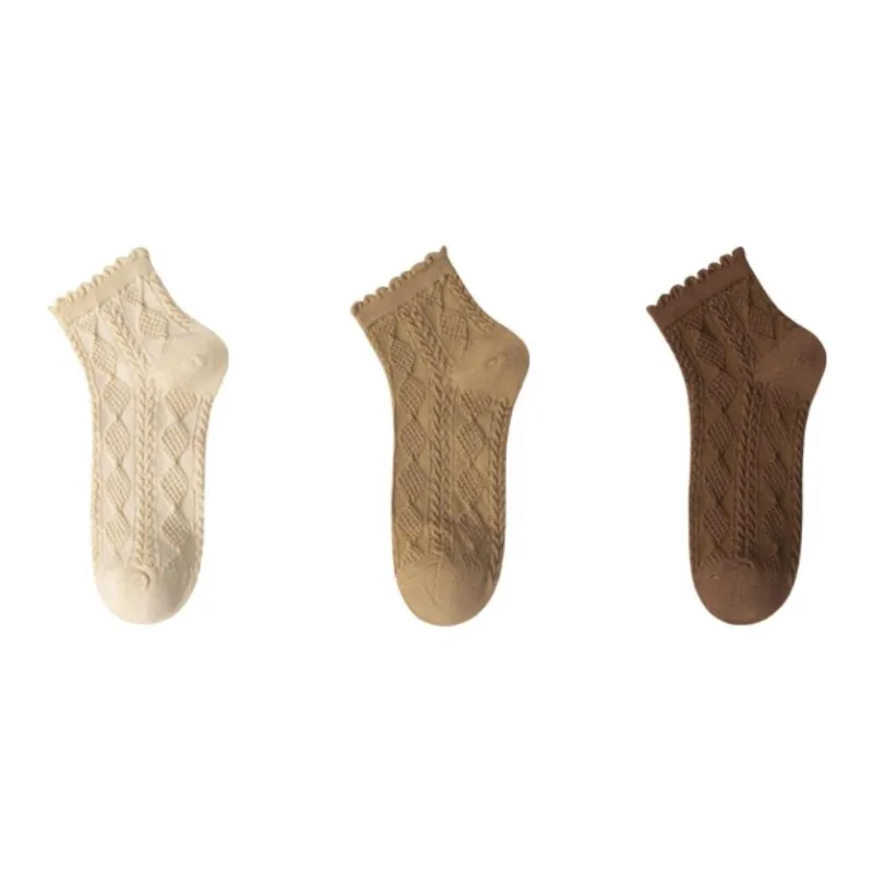 MIIOW Mid Calf Socks Women's 3 Pack-2