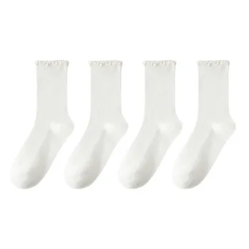 MIIOW Mid Calf Socks Women's 4 Pack