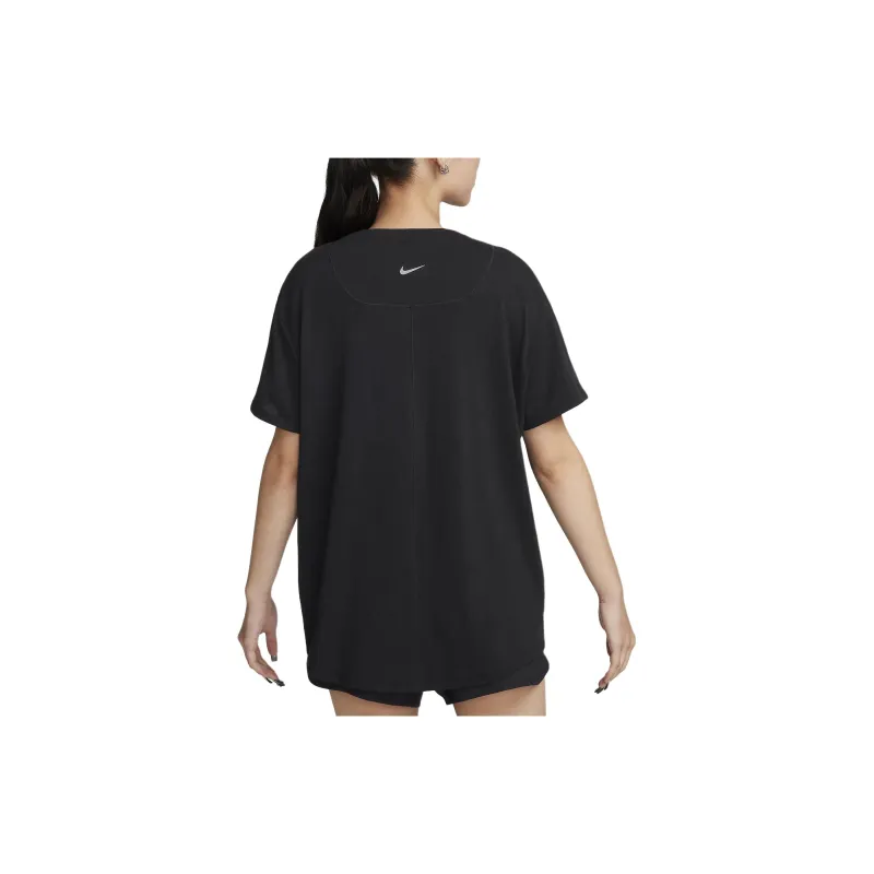 Nike Drop Shoulder Sleeve T Shirt Women's Black-1