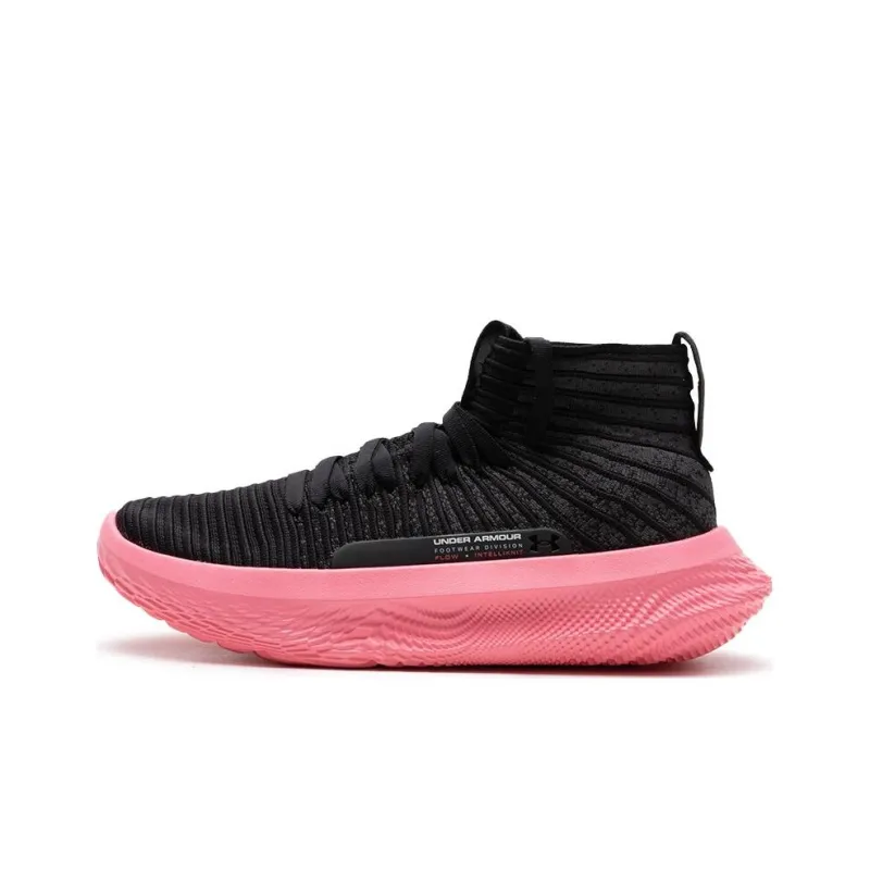 Under Armour FUTR X ELITE Cushioning Breathable High Top Basketball Shoes Unisex Black Pink-0