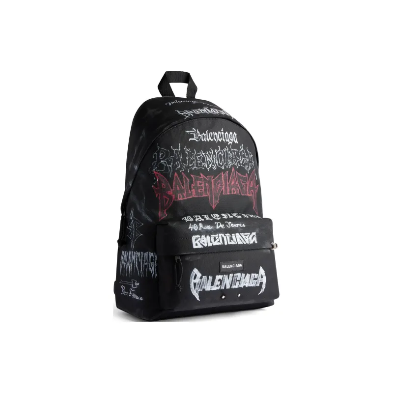 Balenciaga Explorer Nylon Backpack Men's Black-1