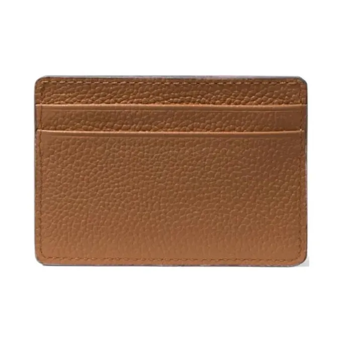 MICHAEL KORS Jet Set Leather Card Holder Women's Brown-1