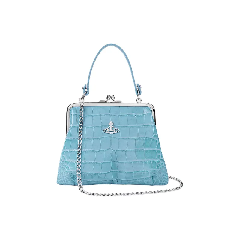 Vivienne Westwood Leather Wallet Women's Light Blue-1
