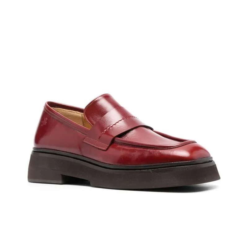 REJINA PYO Loafers 3cm Women's Rusty Red-1