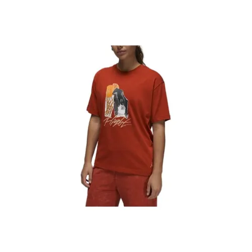 Air Jordan Clothing T-Shirts Women's Sand Dune Red