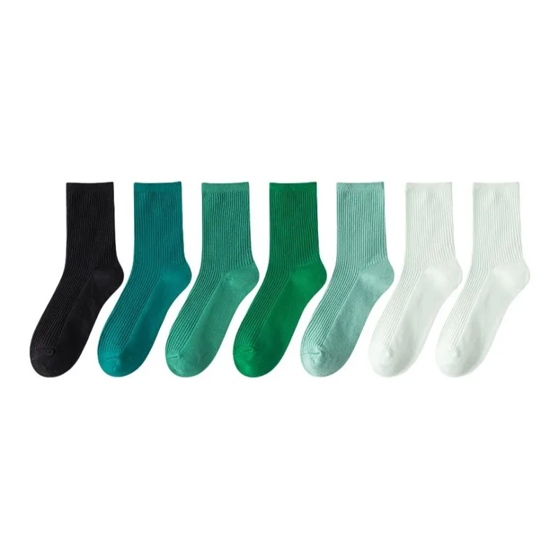 MIIOW Mid Calf Socks Women's 7 Pack-5