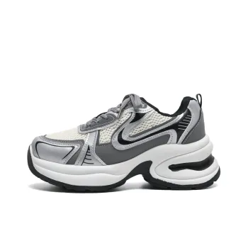 Circle Small Durable Breathable Full Coverage Lightweight Low-Top Chunky Sneakers Women's