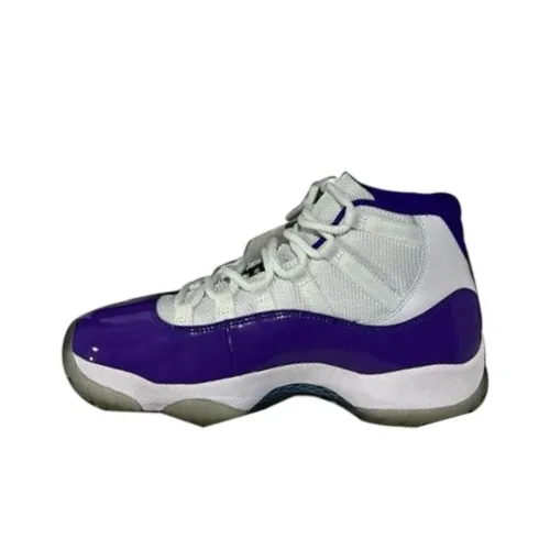 jordan women Air jordan women 11 Wear Resistant Mid Top Youth jordan women Point Lane Men's White Purple