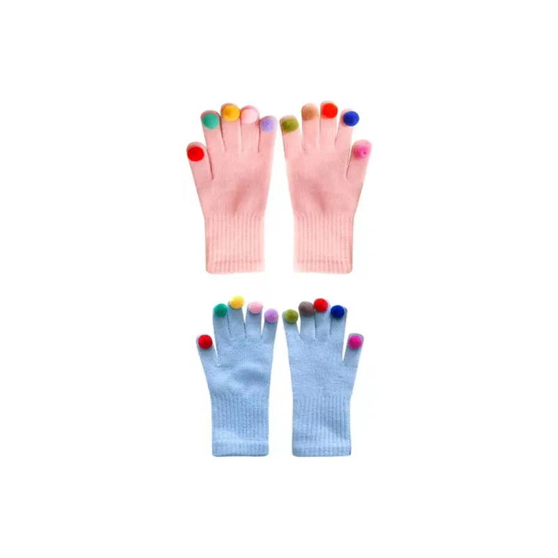 CMFY Cotton Polyester Blend Knit Gloves Women's-5