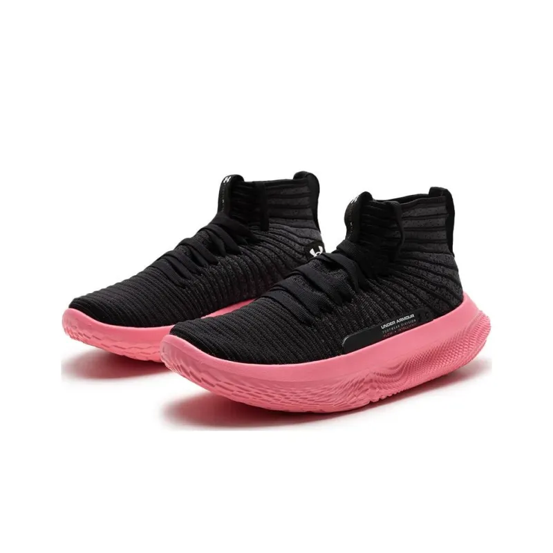 Under Armour FUTR X ELITE Cushioning Breathable High Top Basketball Shoes Unisex Black Pink-1