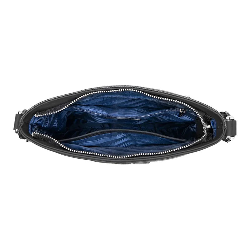 POLO PVC Crossbody Bag Medium Size Men's Black-3