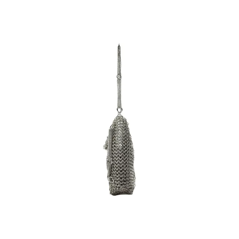 ZARA Iron One Shoulder Handbags Mini Women's Silver-1