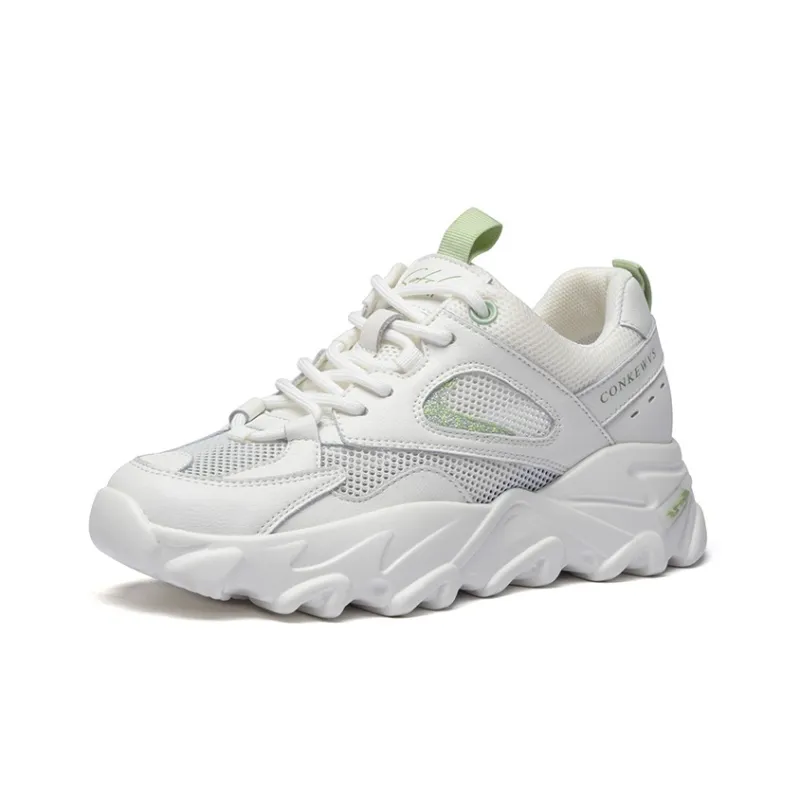 SATCHI SPORT Cushioned Wear-Resistant Breathable Chunky Sneakers Women's-1