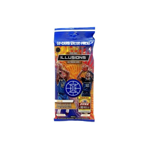 PANINI NBA Basketball Card 2020 21 Illusions VALUE Pack Fantasy Fat Pack Box Sports Cards 1 Box Included
