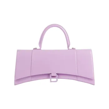 Balenciaga Hourglass Calfskin Hourglass Bag Shoulder Bag Crossbody Bag Handbag Women's Light Purple