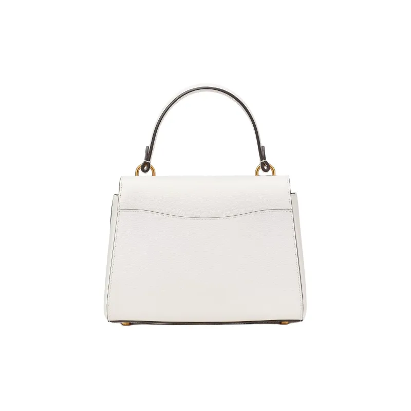 Kate Spade Katy Leather Shoulder Bag Crossbody Bag Handbag Small Size Women's Cream Multicolor-2