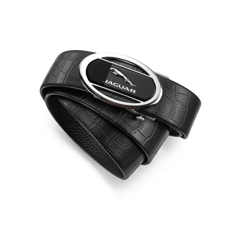 JAGUAR Luxe Lightweight Automatic Buckle Business Cow Leather Leather Belts Men's Width 3.4cm-5