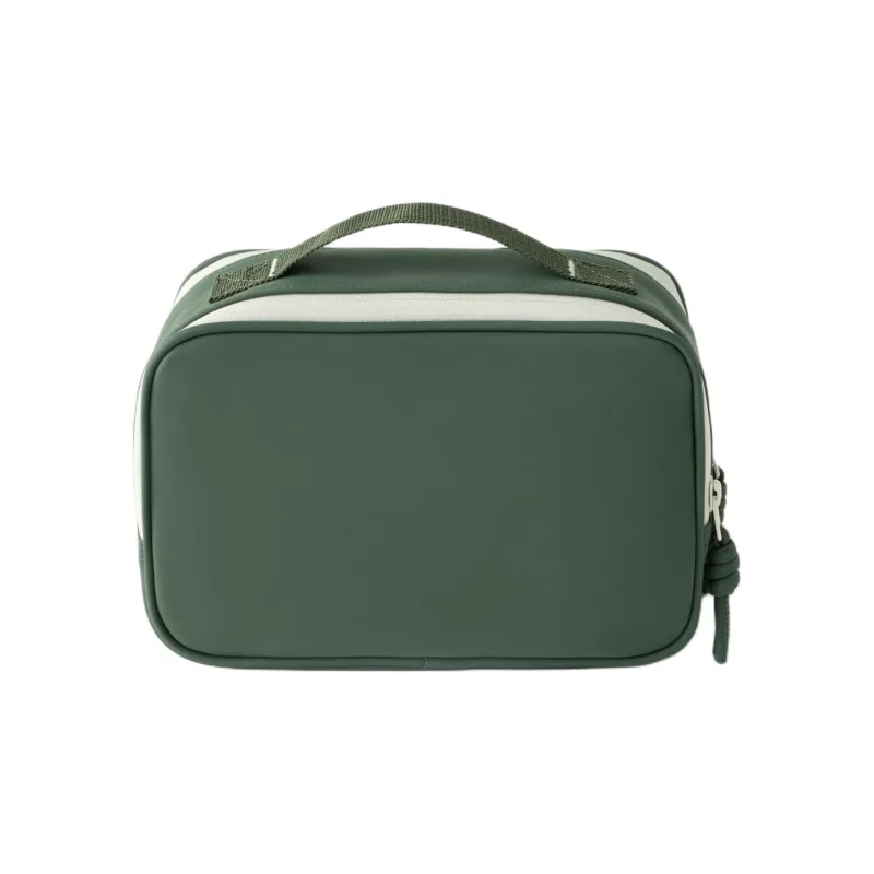 ZARA Polyurethane Storage Bags Toiletry Bags Unisex Green-2