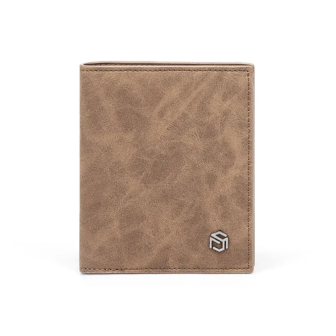 MashaLanti Microfiber Synthetic Leather Card Holder Wallet Regular Men's Coffee-8