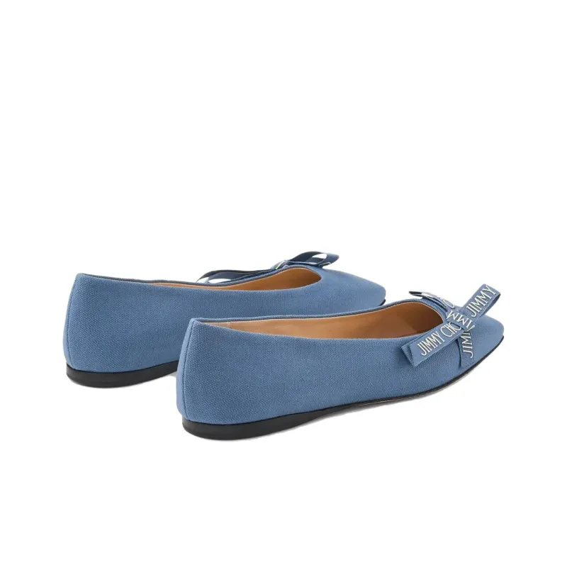 Jimmy Choo Veda Canvas Ballerina Shoes-3