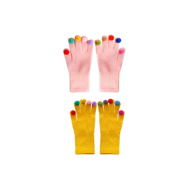 CMFY Cotton Polyester Blend Knit Gloves Women's-0