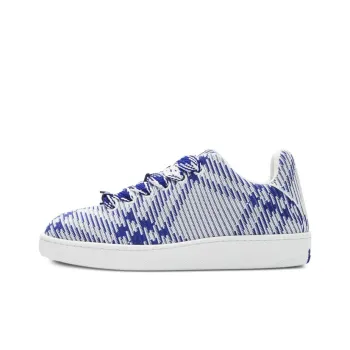 Burberry Box Checked Leather Sneakers