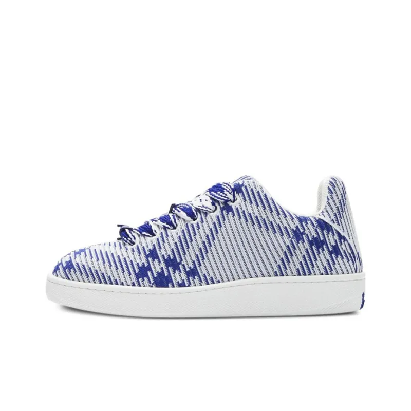 Burberry Box Checked Leather Sneakers-0