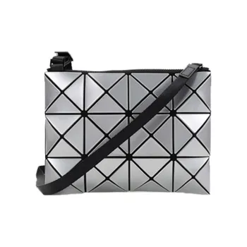 ISSEY MIYAKE PVC Small Square Bag Shoulder Bag Unisex Silver