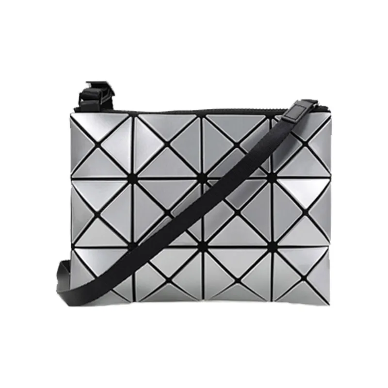 ISSEY MIYAKE PVC Small Square Bag Shoulder Bag Unisex Silver-0