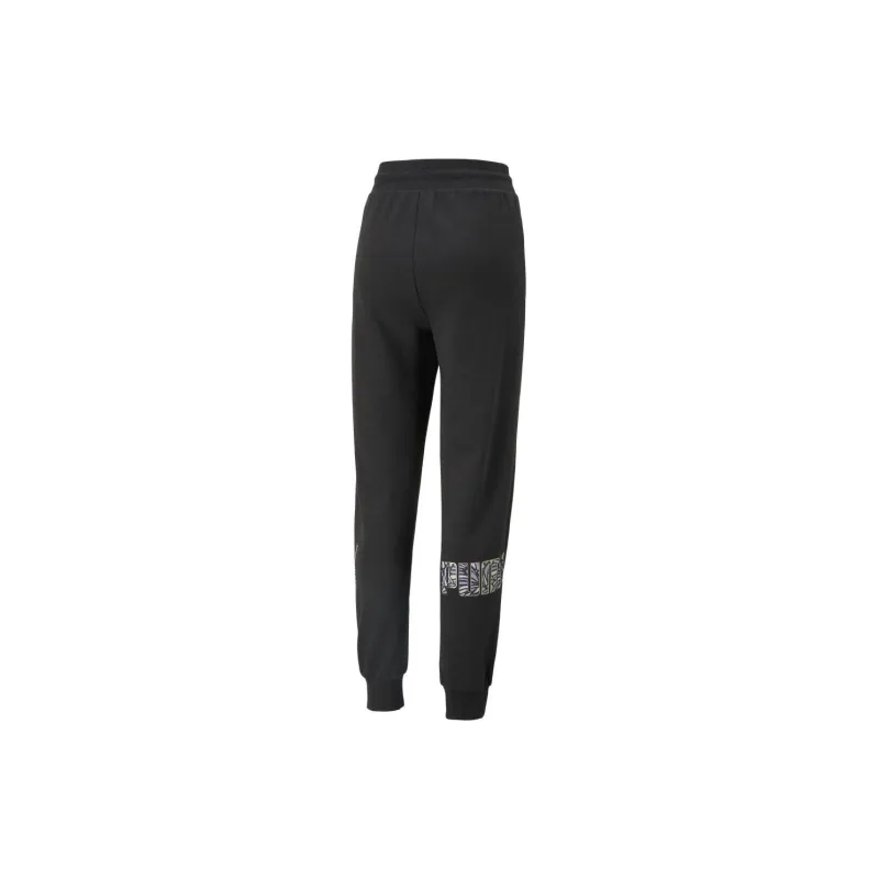 PUMA Nova Shine Knitted Sports Pants Women's Black-1