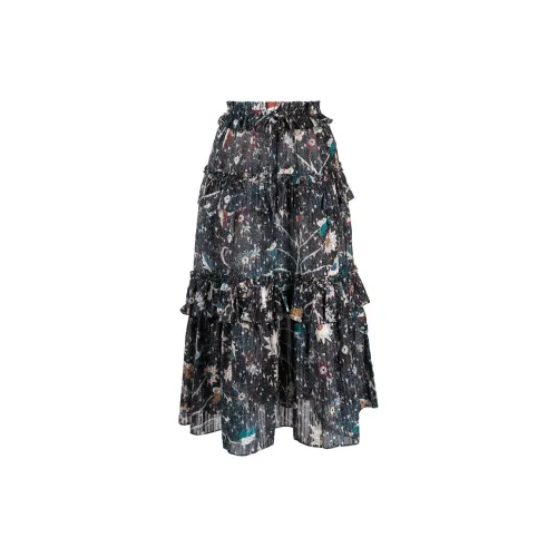 Ulla Johnson Josette Graphic-print Midi Skirt