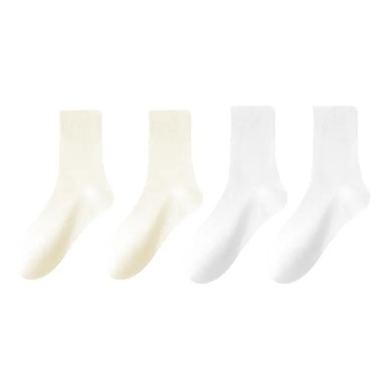 MIIOW Mid Calf Socks Women's 4 Pack-1