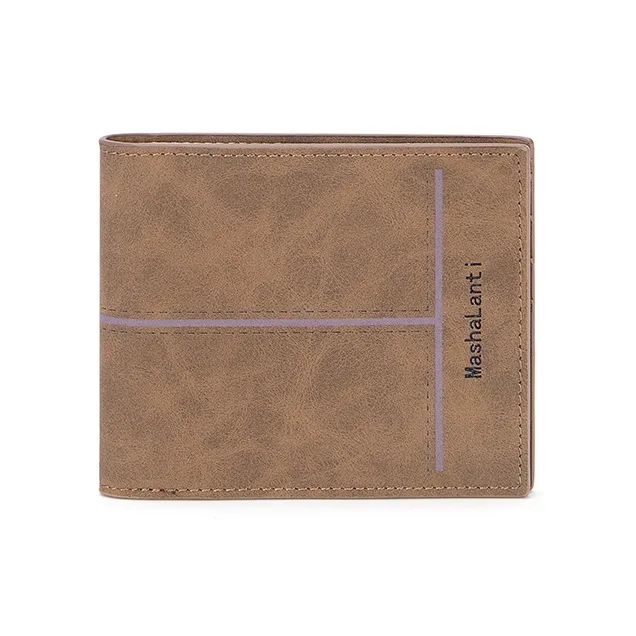 MashaLanti Microfiber Synthetic Leather Card Holder Wallet Regular Men's Coffee-1