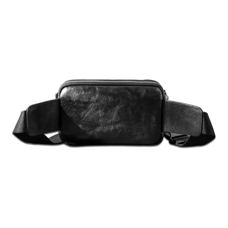 Back step Sling Bags Black-2