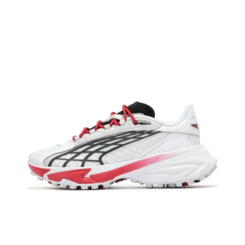 PUMA Spirex Motogame Sneakers 'White Red Silver Mist' Women's