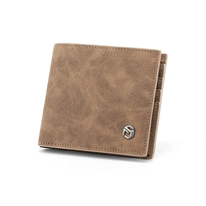MashaLanti Microfiber Synthetic Leather Card Holder Wallet Regular Men's Coffee-2