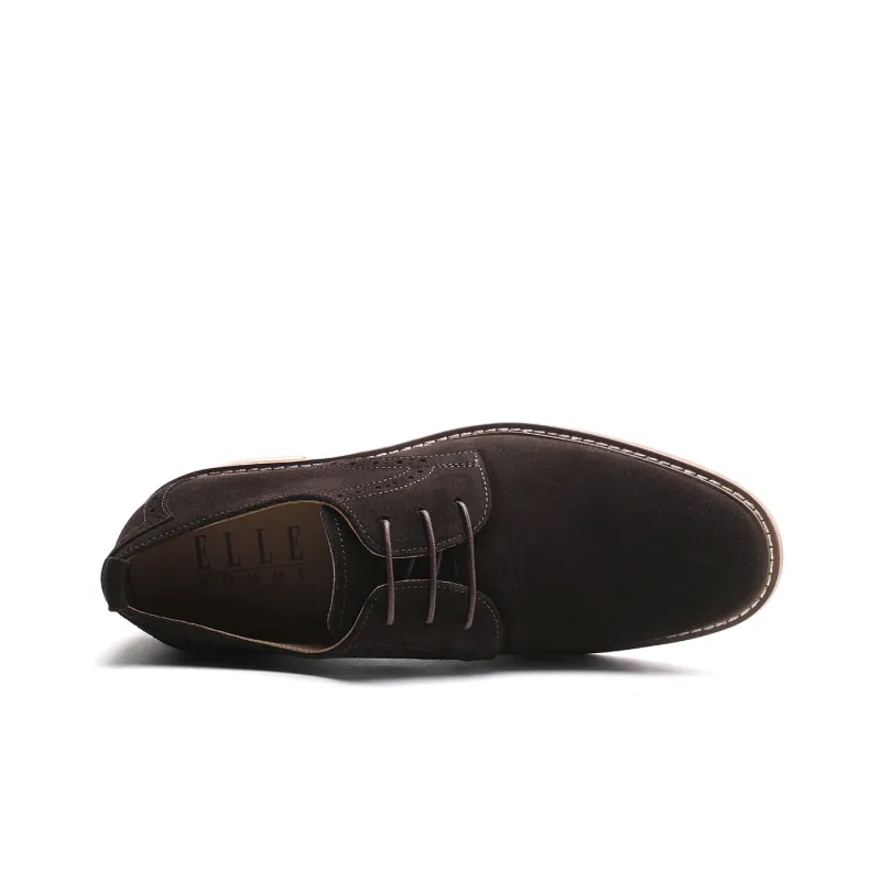 ELLE HOMME Men's Casual Shoes Men Low Top Brown/Yellow-7