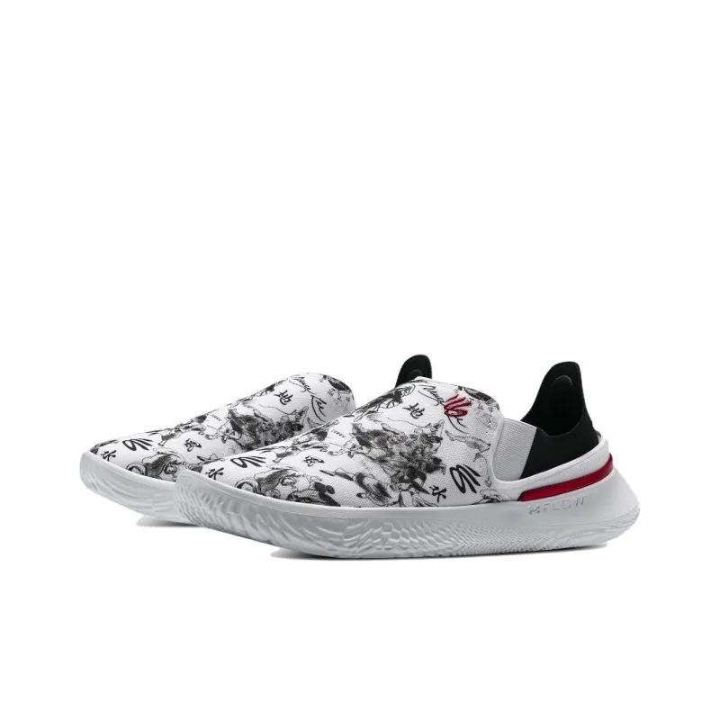 CURRY X BRUCE LEE x Under Armour SlipSpeed Slip Resistant Low Top Casual Running Shoes Unisex White-2