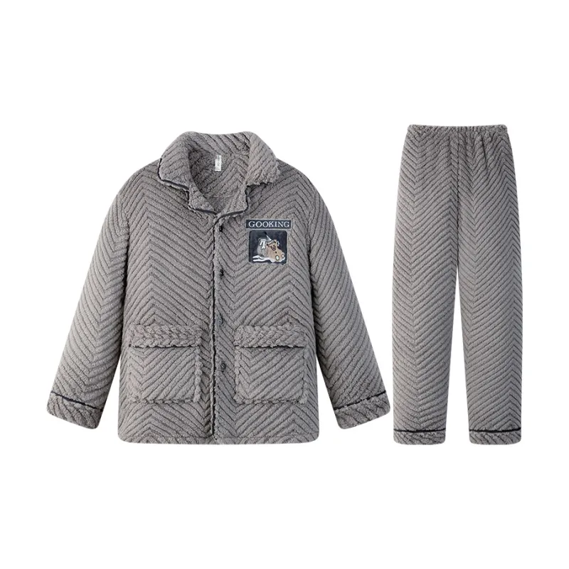 William Pajama Set Men's Fleece Men-0