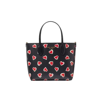 Kate Spade PVC With Leather Tote Bag Shopping Bag Shoulder Bag Crossbody Bag Handbag Medium Size Women's Black