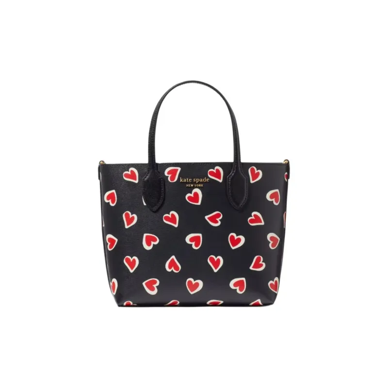 Kate Spade PVC With Leather Tote Bag Shopping Bag Shoulder Bag Crossbody Bag Handbag Medium Size Women's Black-0