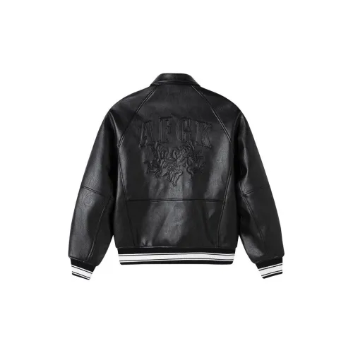 AFGK Leather Jackets Unisex Black