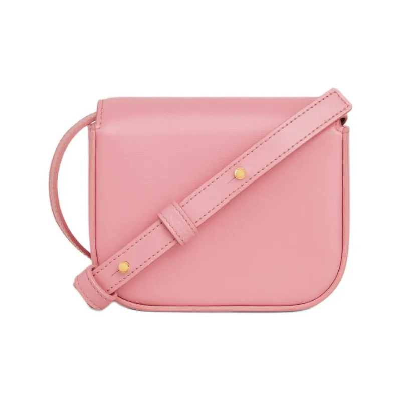 CELINE Triomphe Bright Calfskin Shoulder Bag, Crossbody Bag Mini Women's Rose Pink-2