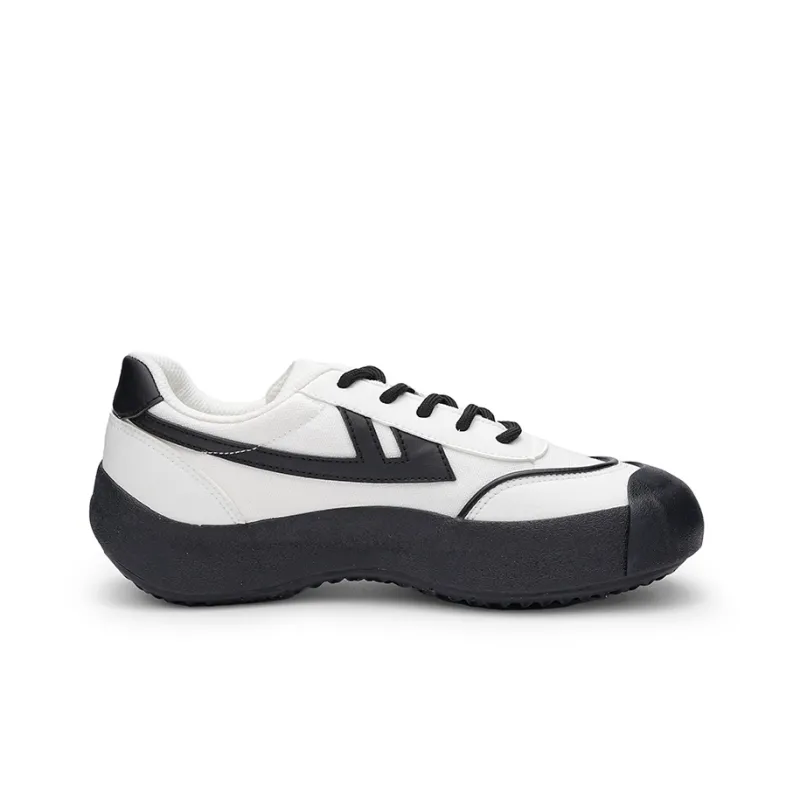 Warrior Heaven's Power Ugly And Clumsy Shoes Abrasion Resistant Slip Resistant Vintage Casual Shoes Unisex Black White-1