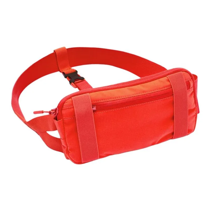 DECATHLON Polyester Fanny Pack Unisex Olive Green/Midnight Black/Aurora Red-6
